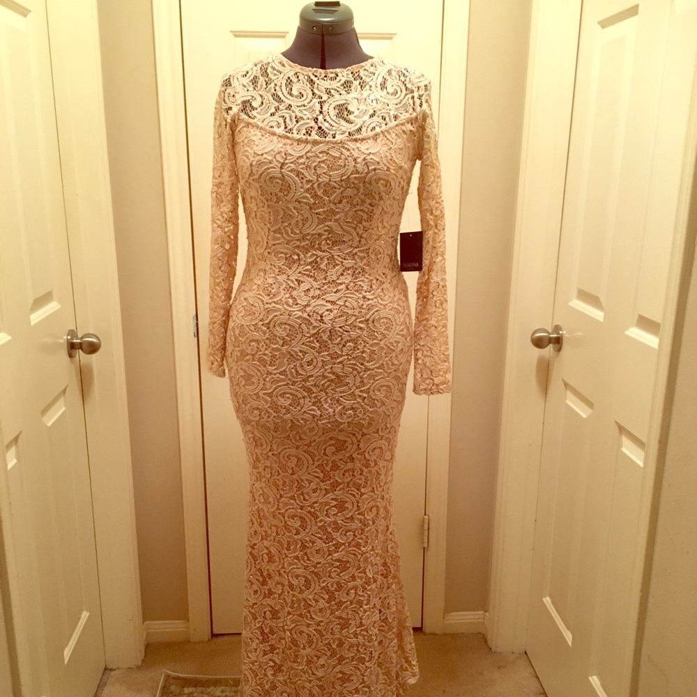 Marina Lace Formal Dress